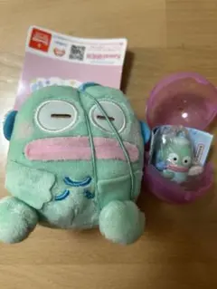 サンリオキャラクターズ むにゃすやマスコット　ハンギョドン　ガチャガチャ