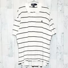 ポロラルフローレン　ポロバイラルフローレン　ポロシャツ　ワッフル　古着　90s