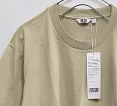 UNIQLO U AIRism ユニクロ エアリズム ベージュ 半袖Tシャツ
