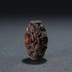 緒締め玉　提げもの　金属　骨董　胴乱　印籠　R1454 緒締め玉 提げもの 金属 骨董 胴乱 印籠 R1454
