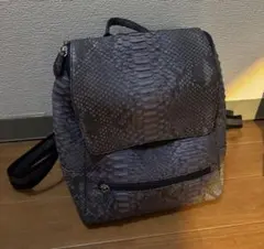 ALLSAINTS パイソン柄 リュック 新品 保存袋付　レザー ALLSAINTS パイソン柄 リュック 新品 保存袋付 レザー - メルカリ
