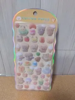 ＣＯＴＴＯＮ ＰＵＦＦＹシール【オレンジ色】