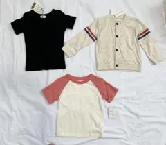 新品　タグ付き子供服 トップス 3点セット