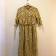 美品✨️ストロベリーフィールズ ヴィンテージレースドレス ロング 結婚式