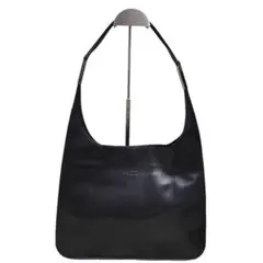 GUCCI ブラック レザーハンドバッグ