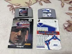 【２本セット】NINTENDO64 3Dホッケー タクティクスサッカー　説明書付