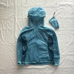 montbell tech shell jacket light blue