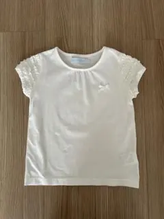 タルティーヌエショコラ　リボン付き 半袖シャツ110cm