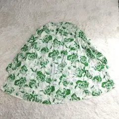 20955✨️クリスチャンディオール ロングフレアシャツ ジャケット 植物柄 総柄のサムネイル