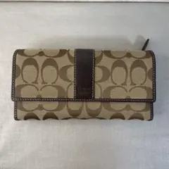 コーチ/シグネチャー/ベージュ/長財布