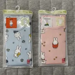 ユニクロ　ボディスーツ　90 2枚　ミッフィー　長袖