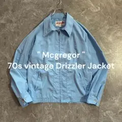 70s【USA製】McgregorマクレガードリズラージャケットTARONジップ