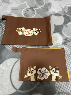 チップとデール ポーチ 2個セット