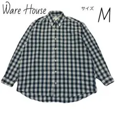 ウエアハウス　マチ付き　ネルシャツ　38 ウエアハウスマチ付きネルシャツ38