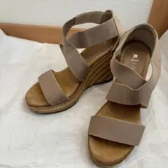 DIANA ダイアナ ウェッジソールサンダル ベージュ