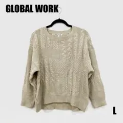 GLOBAL WORK 長袖ニット Lサイズ 男性のサムネイル