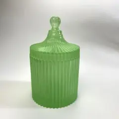 ガラス容器　ボンボニエール グリーン