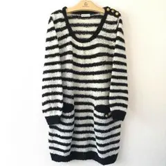 【未使用】earth music&ecology ボーダーニットワンピース♡