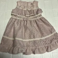 スーリー　レース　ワンピース　 ジャンパースカート100cm souris