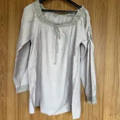 リネン プルオーバー シャツ