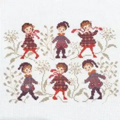 ペレッテ　サモイロフ　クロスステッチ　完成品