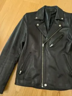 ステュディオス　サイズ2 ダブルライダース　黒　極美品　studious