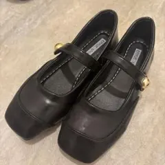 新品】Hills Avenueヒルズアベニュー2WAYベルト黒ウェッジパンプス