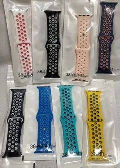 アップルウォッチ AppleWatch用 シリコンバンド 8色 セット