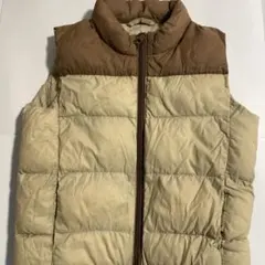 UNIQLO ダウンベスト 100cm ベージュ/ブラウン