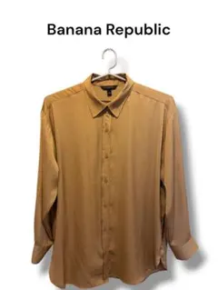 ⭐️最終SALE⭐️Banana Republic キャメルカラー シャツ Ｌのサムネイル