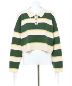 INGNI マルチボーダーポロニット