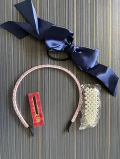 全品　未使用品　カチューシャ　ヘアピン　ヘアゴム　4点セット
