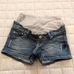 マタニティ デニムショートパンツ S