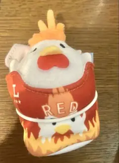 からあげクン ミニぬいぐるみマスコット RED キーホルダー　キャラクターグッズのサムネイル
