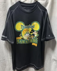 ディズニーランド 2011 マラソン　ミッキー　チャンピオン　シャツ　ドライ