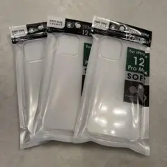 iPhone12 pro max ケース クリア 未使用品 3個セット