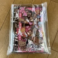 日焼けキティ　シャカシャカノート　シール帳　（透明リフィル）カバー付　①