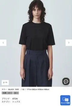 ATON SUVIN 60/2 半袖 Tシャツ パーフェクト S/S Tシャツのサムネイル