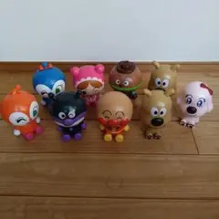 【匿名配送・中古品】アンパンマンガチャ おっきなアンパンマンマスコット 9体