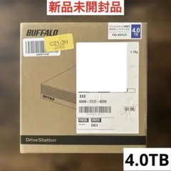 【新品未使用品】BUFFALO外付けハードディスク HD-AD4U3／4TB