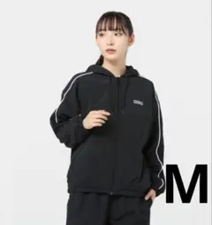 新品✨ニューバランス　ウィンドブレーカー　裏起毛　パーカー　ロゴ　黒　M