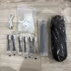 専門音波口腔ケア歯ブラシ本体 黒 充電ケーブル・替えブラシ付 新品未使用品のサムネイル