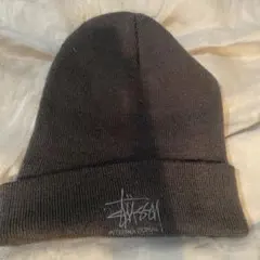 STUSSY＆Carhartt ダークブラウン ビーニー
