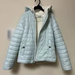 MICHAEL KORS 水色 フード付きダウンコート