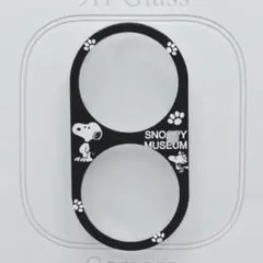 iPhone16/16plusカメラレンズカバー スヌーピー黒