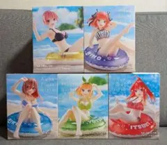 五等分の花嫁　フィギュア　Aqua Float　一花　ニ乃　三玖　四葉　五月