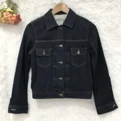 ★無印良品★ ストレッチ デニム ジャケット 【L】 インディゴ 濃紺 Gジャン