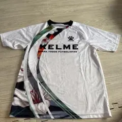 KELME フットサル サッカー 半袖プラクティスシャツ ホワイト Lサイズ