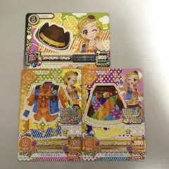 アイカツカード スマイルドワーフベスト&パッチスカート&ハット