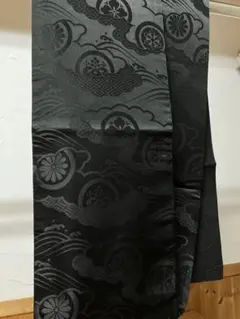 【新品】夏冬両用喪服帯　鮮明な黒